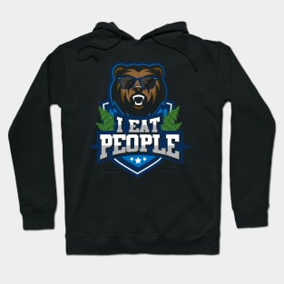 I eat people bear Shirt I beer and camping Hoodie